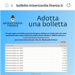 "Adotta una bolletta": progetto della Misericordia di Firenze
